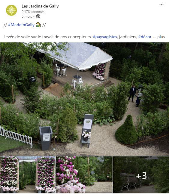 Publication linkedin des Jardins de Gally à propos de Cultures, culture